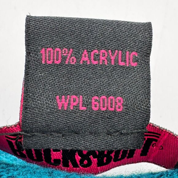 ROCK & ROLL COWGIRL Women Small Cream Red Blue Color block Sweater Fringe Tassel - Picture 5 of 10